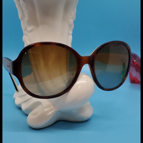 RALPH RALPH LAUREN brown tinted sunglasses with case tortoiseshell ladies retro - Picture 6 of 8